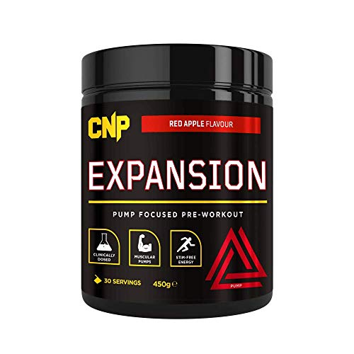 CNP Professional Pro Expansion Strong Pre Workout with unbelievable Pumps 30 Servings 450g g Red Apple Flavour | High-Quality Sports Supplements | MySupplementShop.co.uk
