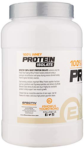 Efectiv Nutrition Whey Protein Isolate 908g Vanilla | High-Quality Protein | MySupplementShop.co.uk