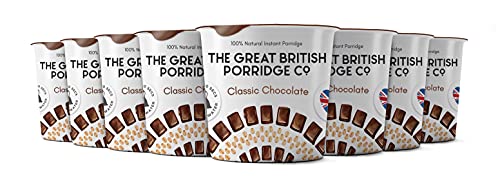 The Great British Porridge Co. Classic Chocolate 100% Natural Instant Porridge Pot (8 x 60g Porridge pots) - Sports Nutrition at MySupplementShop by The Great British Porridge Co.