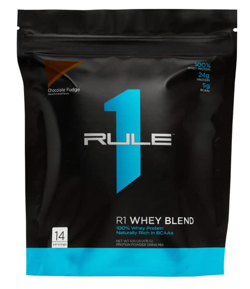 Rule One R1 Whey Blend, Chocolate Fudge - 476 grams | High-Quality Protein | MySupplementShop.co.uk