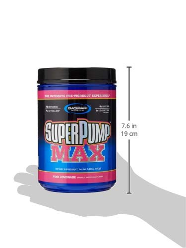 Gaspari Nutrition SuperPump Max 640g Pink Lemonade - Nitric Oxide Boosters at MySupplementShop by Gaspari Nutrition