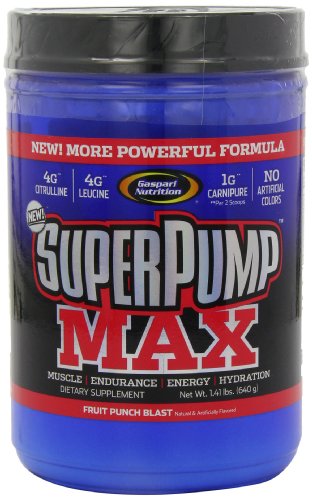 Gaspari Nutrition SuperPump Max 640g Fruit Punch - Nitric Oxide Boosters at MySupplementShop by Gaspari Nutrition