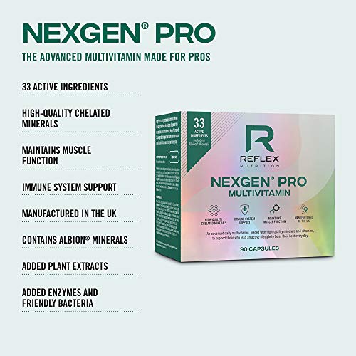 Reflex Nutrition Nexgen Pro Daily Vitamins Contains 33 Active Ingredients Inc Green Tea Extract (90 Caps) - Vitamins & Minerals at MySupplementShop by Reflex Nutrition