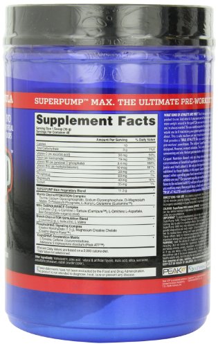 Gaspari Nutrition SuperPump Max 640g Fruit Punch - Nitric Oxide Boosters at MySupplementShop by Gaspari Nutrition