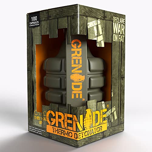 Grenade Thermo Detonator Weight Management Supplement Tub of 100 Capsules | High-Quality Fat Burners | MySupplementShop.co.uk
