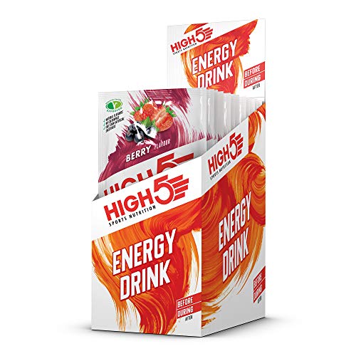 HIGH5 Energy Hydration Drink Refreshing Mix of Carbohydrates and Electrolytes (Berry 12 x 47g) | High-Quality Energy Drinks | MySupplementShop.co.uk