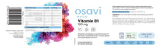 Osavi Vitamin B1, 100mg - 60 vegan caps - Vitamin B6 at MySupplementShop by Osavi