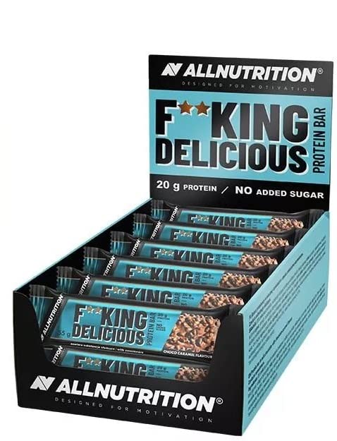 Allnutrition Fitking Delicious Protein Bar, Choco Caramel - 15 x 55g | High-Quality Protein Bars | MySupplementShop.co.uk