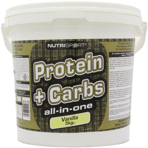 NutriSport Protein + Carbs 5Kg Vanilla | High-Quality Sports Nutrition | MySupplementShop.co.uk
