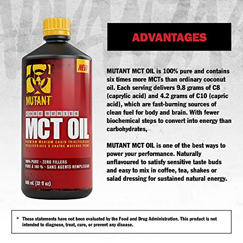 Mutant Core MCT Oil 946ml - Omegas, EFAs, CLA, Oils at MySupplementShop by Mutant