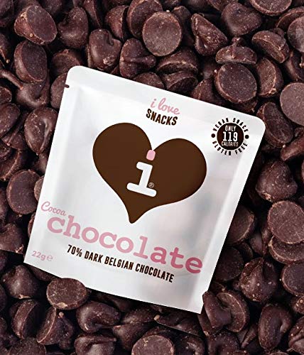 I Love Snacks Belgian 70% Cocoa Chocolate 15x22g Chocolate | High-Quality Health Foods | MySupplementShop.co.uk