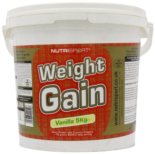 NutriSport Weight Gainer 5Kg Vanilla | High-Quality Sports Nutrition | MySupplementShop.co.uk