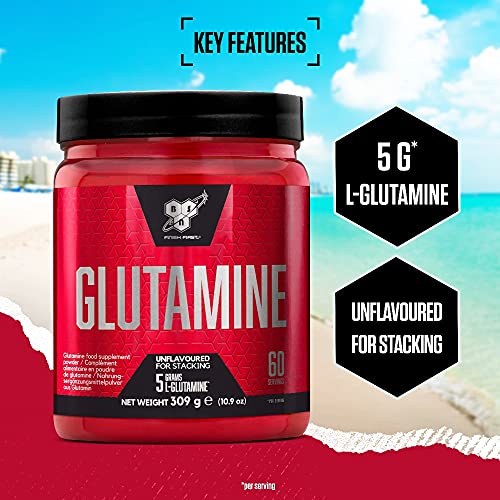 BSN L-Glutamine Unflavoured 309g | High-Quality L-Glutamine | MySupplementShop.co.uk
