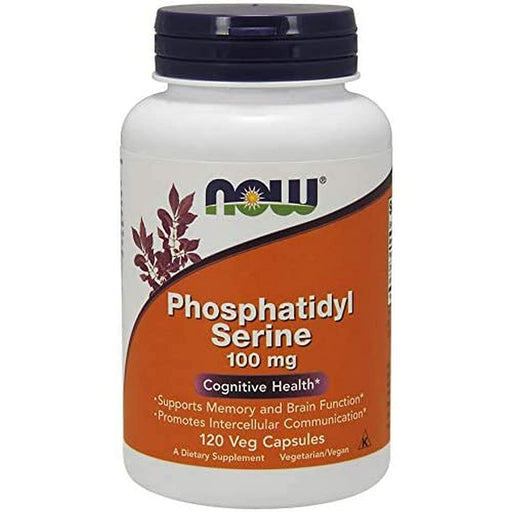 NOW Foods Phosphatidyl Serine, 100mg - 120 vcaps | High-Quality Vitamins, Minerals & Supplements | MySupplementShop.co.uk