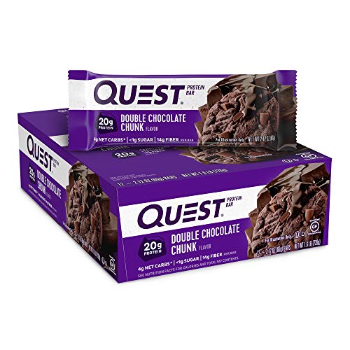 Quest Nutrition Bar 12x60g Double Chocolate Chunk | High-Quality Sports Nutrition | MySupplementShop.co.uk