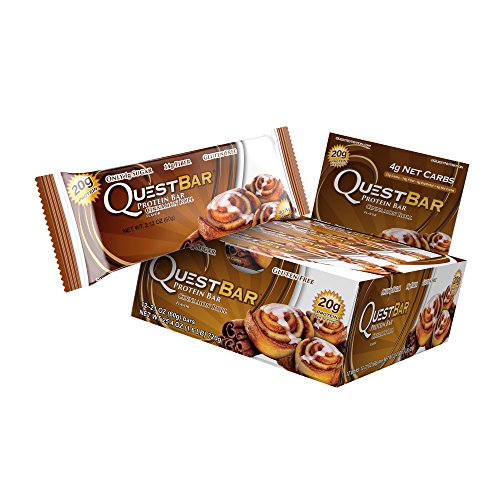 Quest Nutrition Bar 12x60g Cinnamon Roll | High-Quality Protein Bars | MySupplementShop.co.uk