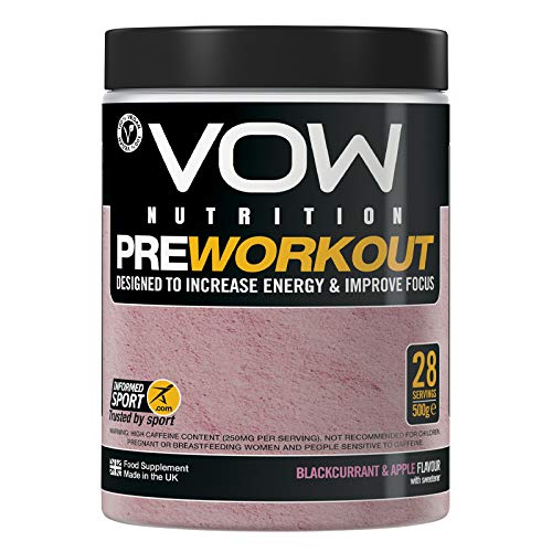 VOW Nutrition Vow Pre Workout (Blackcurrant & Apple) | High-Quality Sports Nutrition | MySupplementShop.co.uk