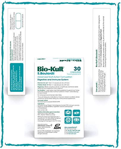 Bio-Kult S. Boulardii - Saccharomyces Yeast - Vitamin D3 - Contributes to the Immune System | High-Quality Vitamin D | MySupplementShop.co.uk