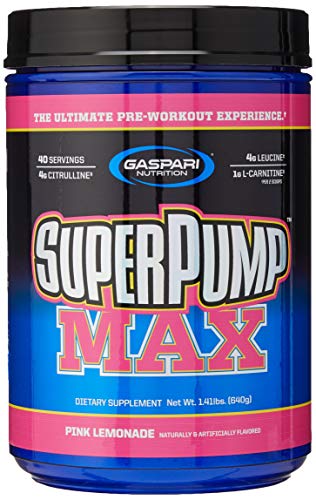 Gaspari Nutrition SuperPump Max 640g Pink Lemonade - Nitric Oxide Boosters at MySupplementShop by Gaspari Nutrition