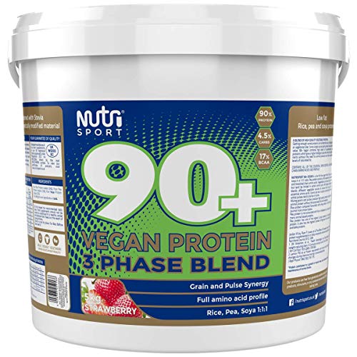 Nutrisport 90+ Vegan Protein 5kg Banana | High-Quality Sports Nutrition | MySupplementShop.co.uk