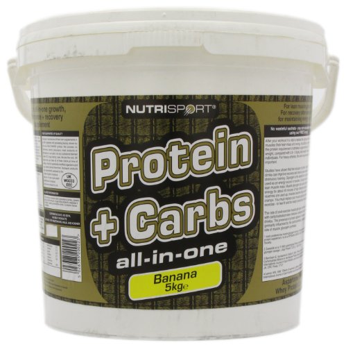 NutriSport Protein + Carbs 5Kg Banana | High-Quality Sports Nutrition | MySupplementShop.co.uk