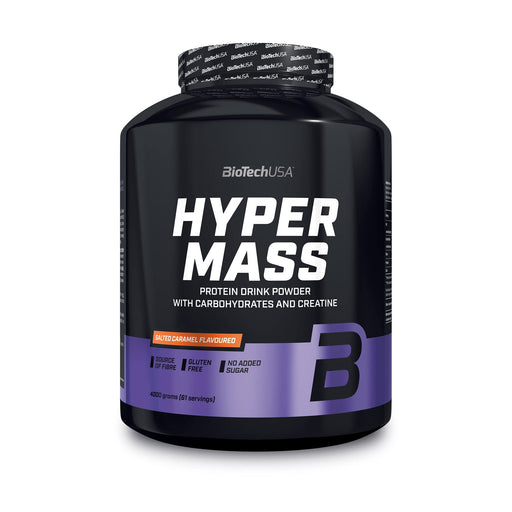 BioTechUSA Hyper Mass, Salted Caramel - 4000 grams | High-Quality Weight Gainers & Carbs | MySupplementShop.co.uk