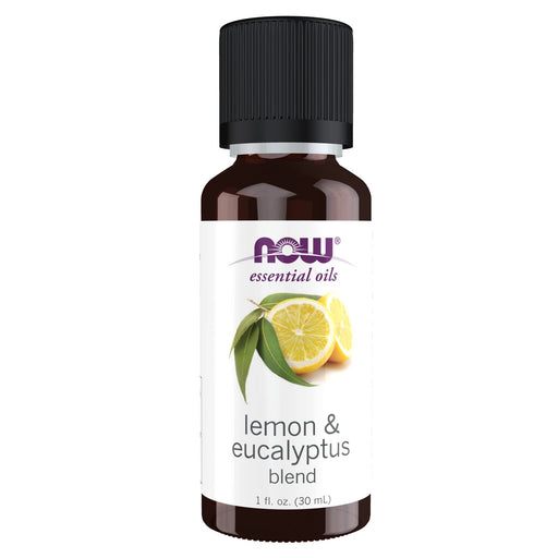 NOW Foods Essential Oil, Lemon & Eucalyptus Blend - 30 ml. | High-Quality Health and Wellbeing | MySupplementShop.co.uk