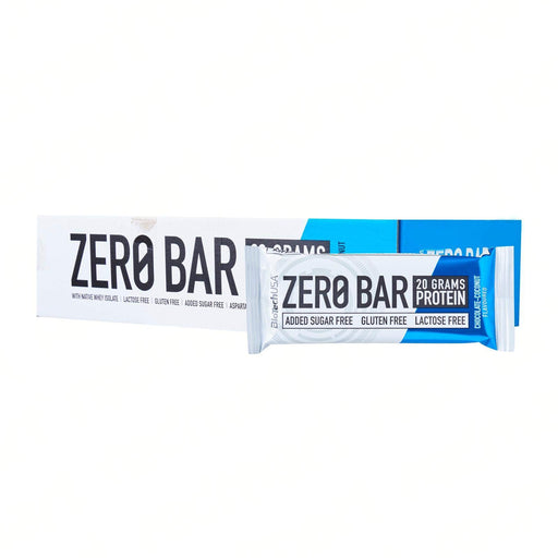 BioTechUSA Zero Bar, Chocolate Coconut - 20 x 50g | High-Quality Protein Bars | MySupplementShop.co.uk