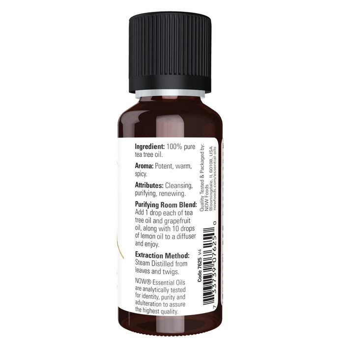 NOW Foods Essential Oil, Tea Tree Oil - 30 ml. - Health and Wellbeing at MySupplementShop by NOW Foods