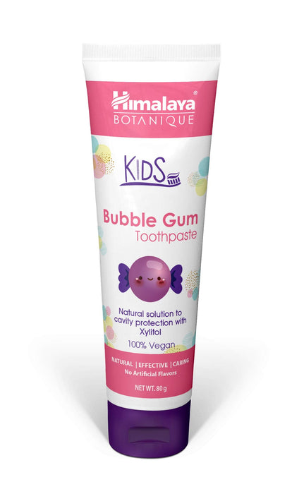 Himalaya Kids Toothpaste, Bubble Gum - 80g - Toothpastes at MySupplementShop by Himalaya