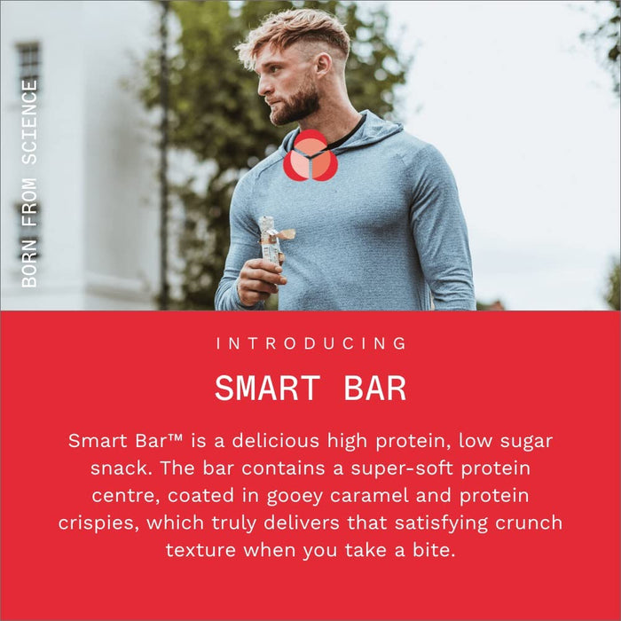 PhD Smart Bar, Caramel Crunch - 12 bars | High-Quality Protein Bars | MySupplementShop.co.uk