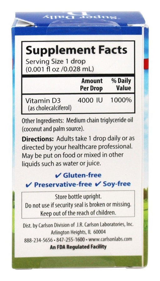 Super Daily D3, 4000 IU - 10 ml. | High-Quality Vitamin | MySupplementShop.co.uk