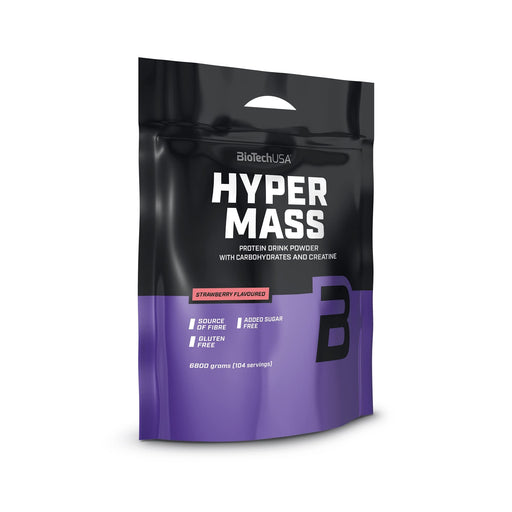 BioTechUSA Hyper Mass, Strawberry - 6800 grams | High-Quality Weight Gainers & Carbs | MySupplementShop.co.uk