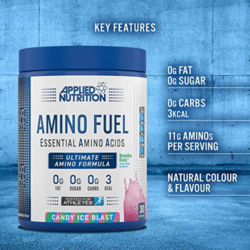 Applied Nutrition Amino Fuel - Amino Acids Supplement EAA Essential Amino Acids Powder Muscle Fuel & Recovery (390g - 30 Servings) (Fruit Burst) - Amino Acids and BCAAs at MySupplementShop by Applied Nutrition