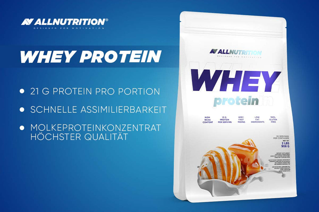 Allnutrition Whey Protein, Caramel Ice Cream - 908 grams - Protein at MySupplementShop by Allnutrition