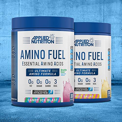 Applied Nutrition Amino Fuel - Amino Acids Supplement EAA Essential Amino Acids Powder Muscle Fuel & Recovery (390g - 30 Servings) (Fruit Burst) | High-Quality Amino Acids and BCAAs | MySupplementShop.co.uk