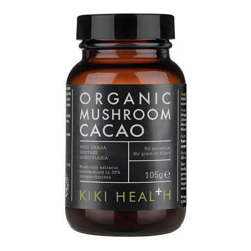 KIKI Health Organic Mushroom Extract Cacao Powder - 105g | High-Quality Health and Wellbeing | MySupplementShop.co.uk