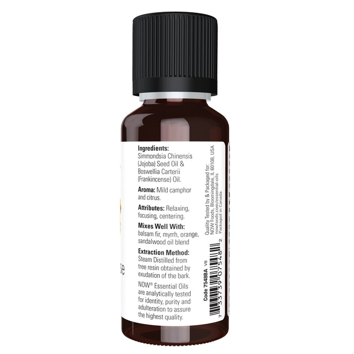 NOW Foods Essential Oil, Frankincense Oil 20% Oil Blend - 30 ml. - Health and Wellbeing at MySupplementShop by NOW Foods