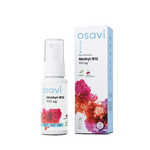 Osavi Methyl-B12 Oral Spray, 100mcg (Cherry) - 25 ml. | High-Quality Vitamin B12 | MySupplementShop.co.uk