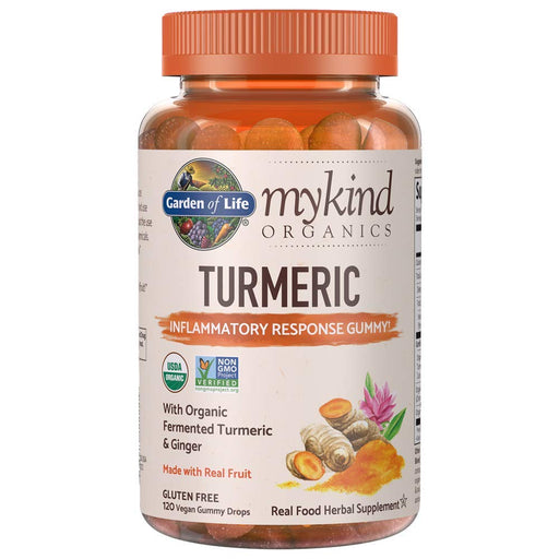 Garden of Life Mykind Organics Turmeric, Real Fruit - 120 vegan gummy drops | High-Quality Turmeric | MySupplementShop.co.uk