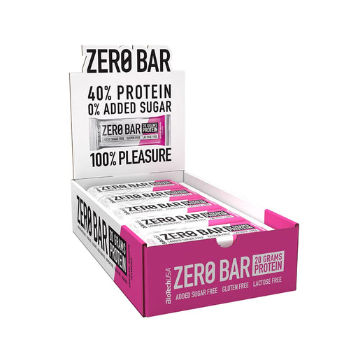 BioTechUSA Zero Bar, Chocolate-Marzipan - 20 x 50g | High-Quality Health Foods | MySupplementShop.co.uk