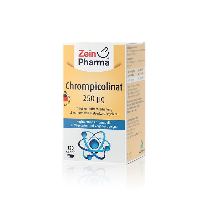 Zein Pharma Chromium Picolinate, 250mcg - 120 caps - Slimming and Weight Management at MySupplementShop by Zein Pharma