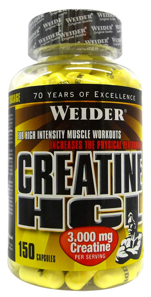 Weider Creatine HCl, 3000mg 150 Capsules - Creatine Capsules at MySupplementShop by Weider