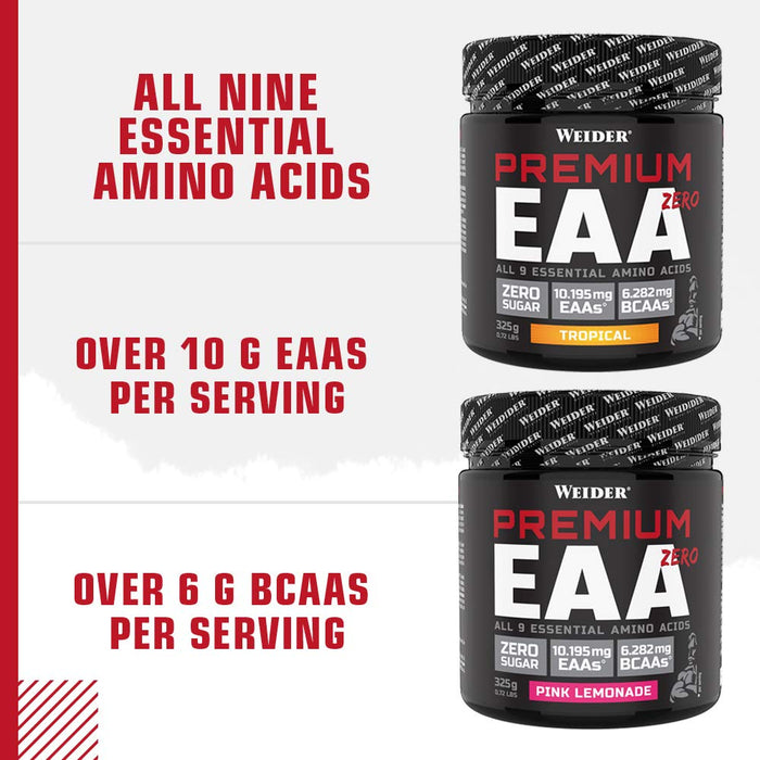 Weider Premium EAA Zero, Pink Lemonade - 325 grams - Amino Acids and BCAAs at MySupplementShop by Weider