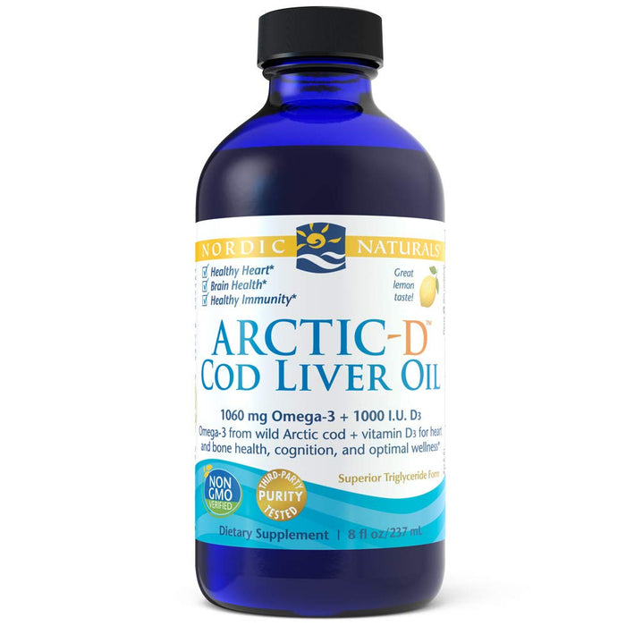 Nordic Naturals Arctic Cod Liver Oil, 1060mg Strawberry - 237 ml. - Health and Wellbeing at MySupplementShop by Nordic Naturals