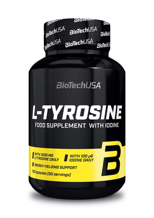 BioTechUSA L-Tyrosine - 100 caps | High-Quality Amino Acids and BCAAs | MySupplementShop.co.uk