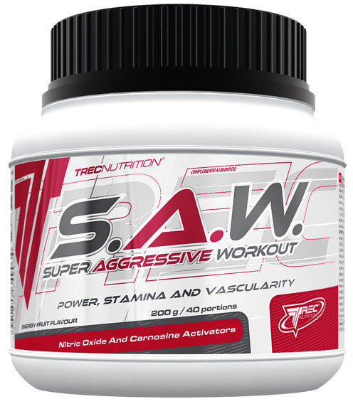 Trec Nutrition S.A.W. Powder, Wildberry - 200 grams | High-Quality Nitric Oxide Boosters | MySupplementShop.co.uk