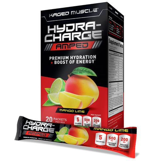 Kaged Muscle Hydra-Charge Amped, Mango Lime - 20 packets | High-Quality Health and Wellbeing | MySupplementShop.co.uk