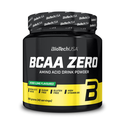 BioTechUSA BCAA Zero, Kiwi Lime - 360 grams | High-Quality Amino Acids and BCAAs | MySupplementShop.co.uk