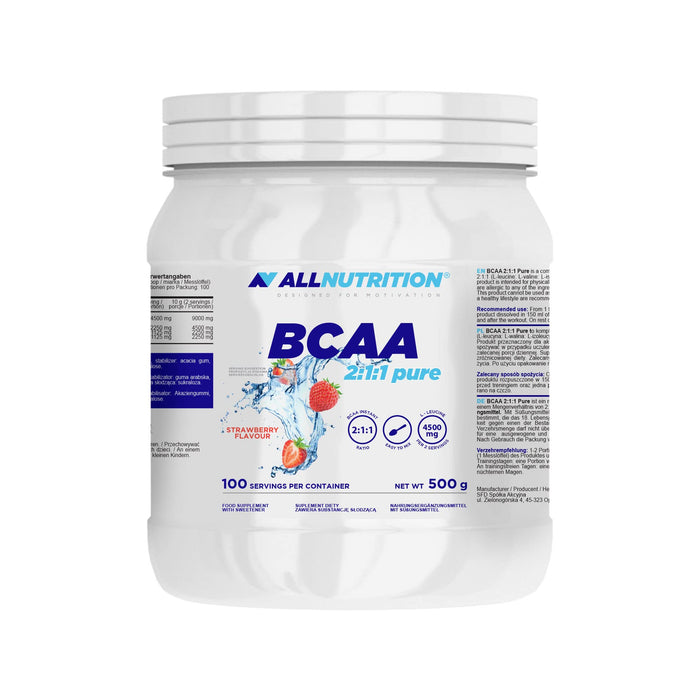 Allnutrition BCAA 2:1:1 Pure 500g - Amino Acids and BCAAs at MySupplementShop by Allnutrition